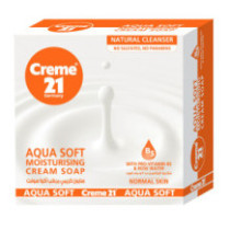 Cream 21 Aqua Soft Moisturizing Cream Soap 4 x 125g