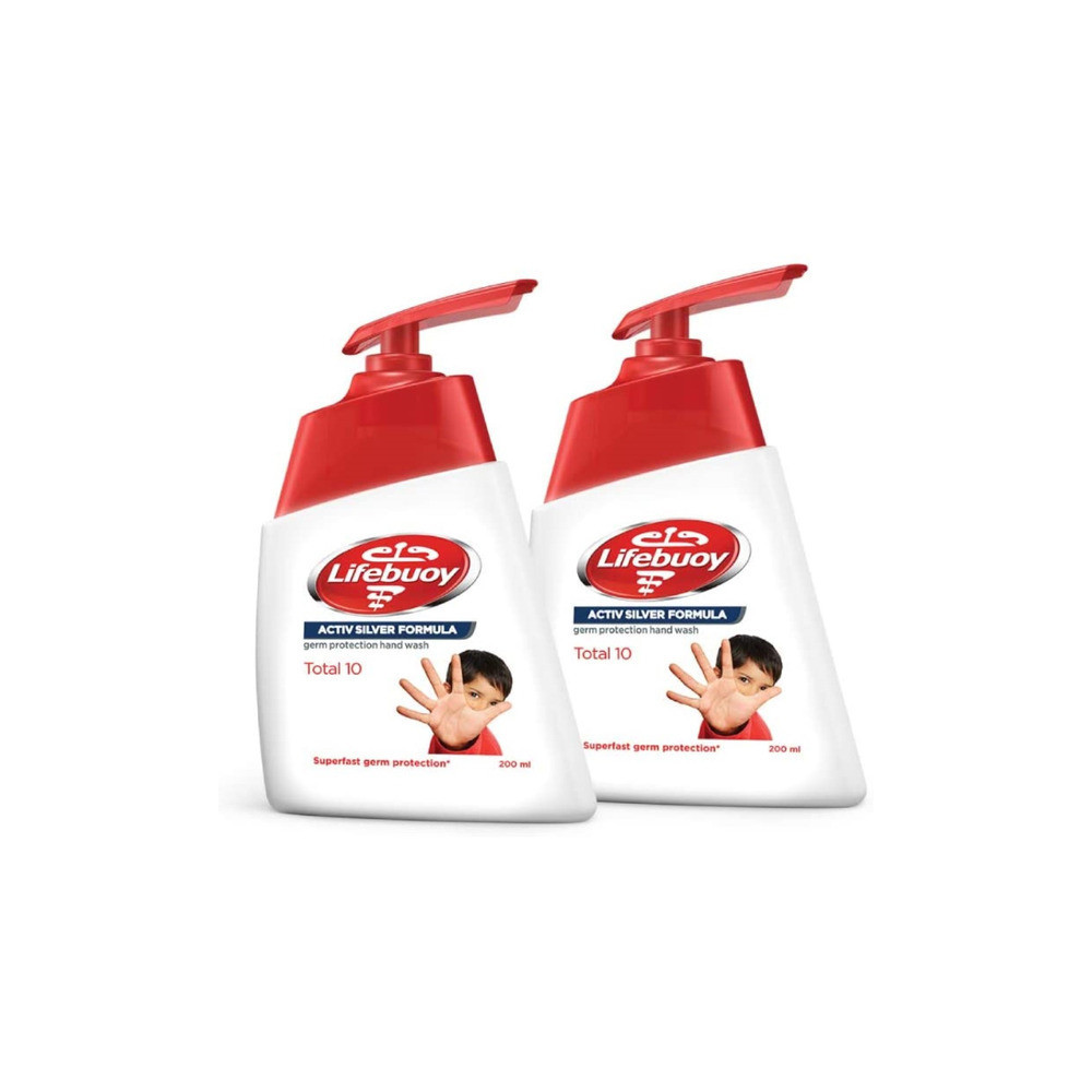 Lifebuoy Total 10 Antibacterial Hand Wash 2 x 200ml