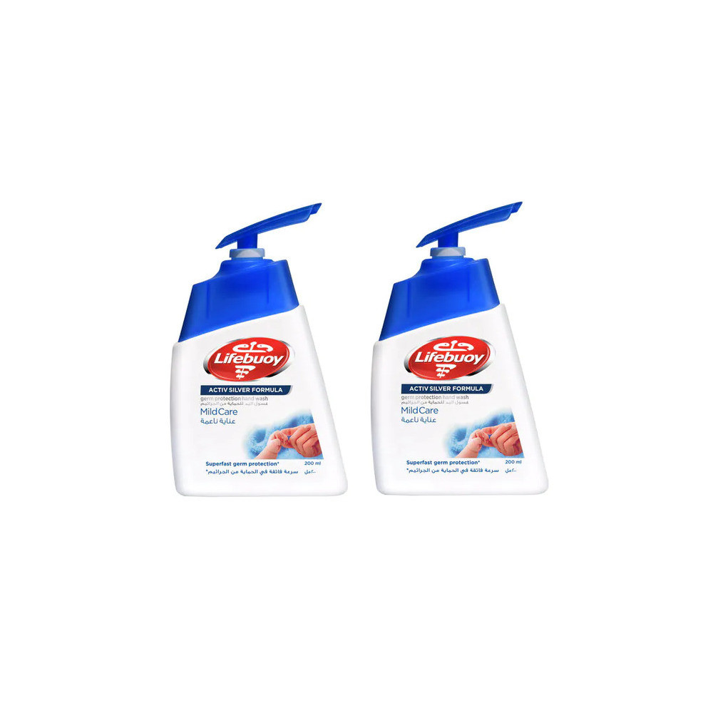 Lifebuoy Anti Bacterial Hand Wash Mild Care 2 x 200 ml