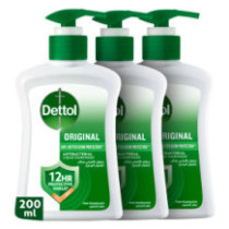 Dettol Antibacterial Hand Washing Liquid 200ml 2+1