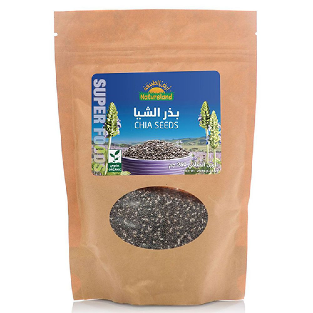 أرض الطبيعة بذور الشيا العضوية 250 جم