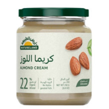 Natureland Organic Cream Almond 250g - Pack of 1 Brown
