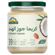 Natureland Coconut Cream 250G - Pack of 1 Half White