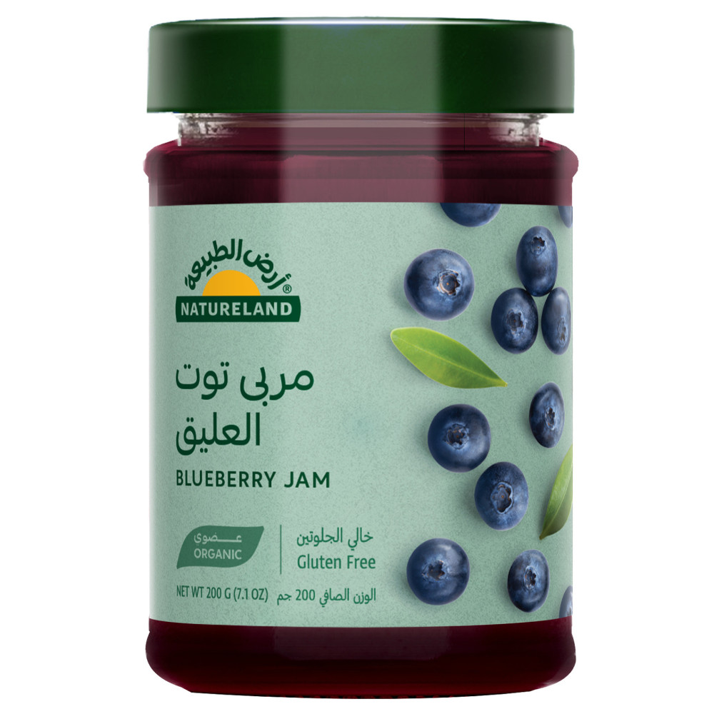 أرض الطبيعة مربى التوت الأزرق 200 جم