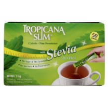 Tropicana Slim 50 Sticks Sweetener Zero Calorie W.Stevia