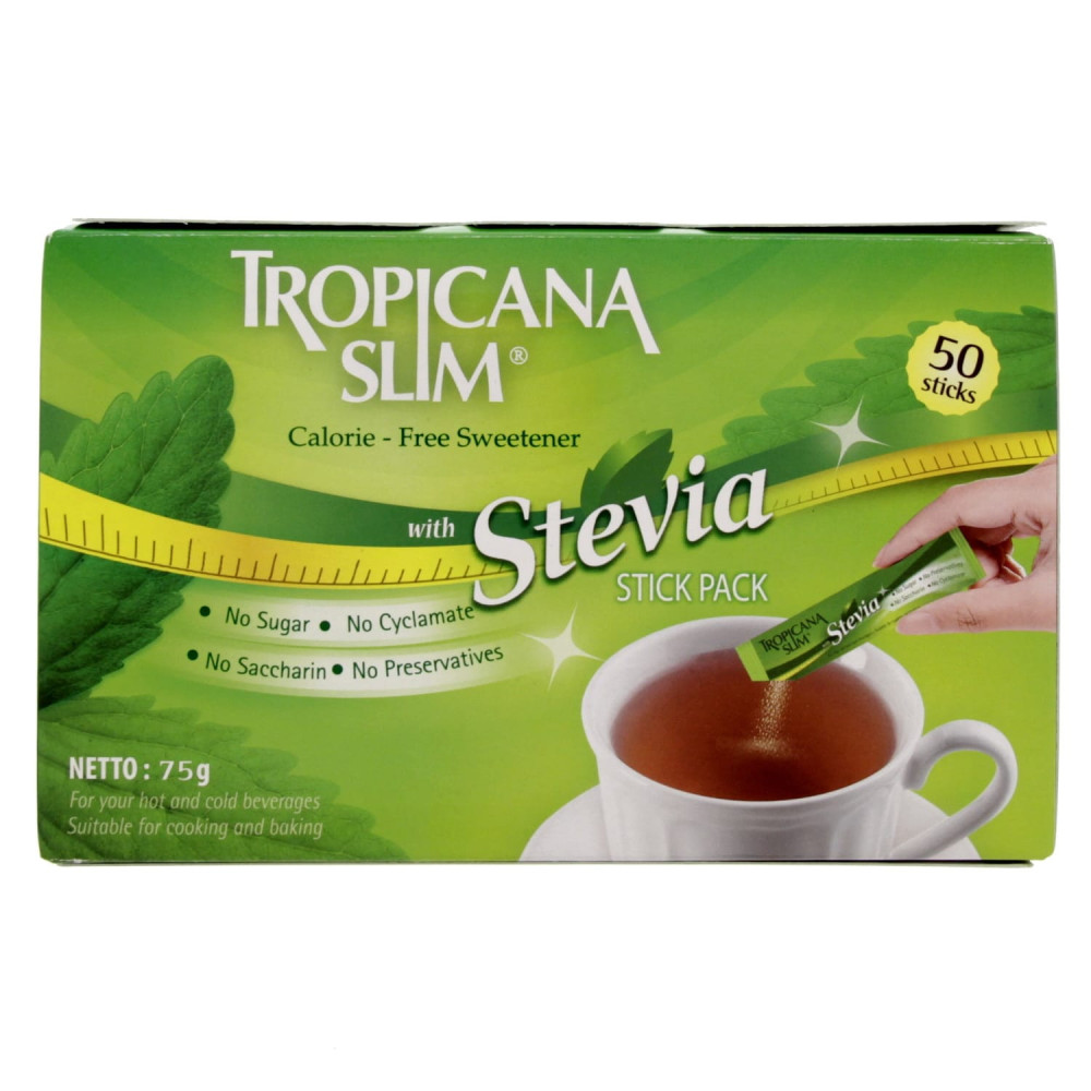 Tropicana Slim 50 Sticks Sweetener Zero Calorie W.Stevia