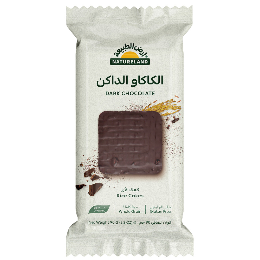 Natureland Organic Dark Cocoa Rice Cakes 90g