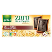 Gullon, Square biscuits with oats dipped in chocolate without sugar 150gm