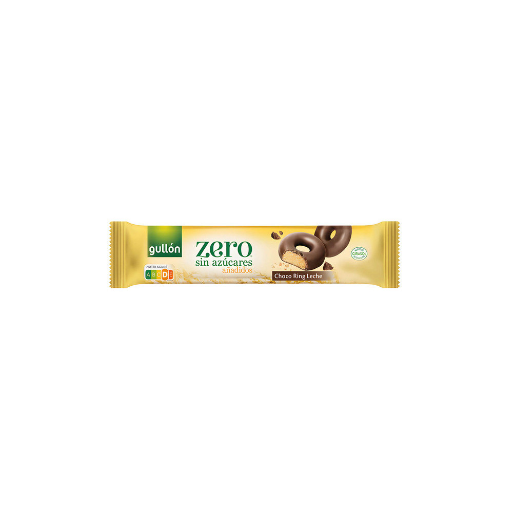 Gullon,Aros Donut Biscuits Milk Chocolate Without Sugar 128g