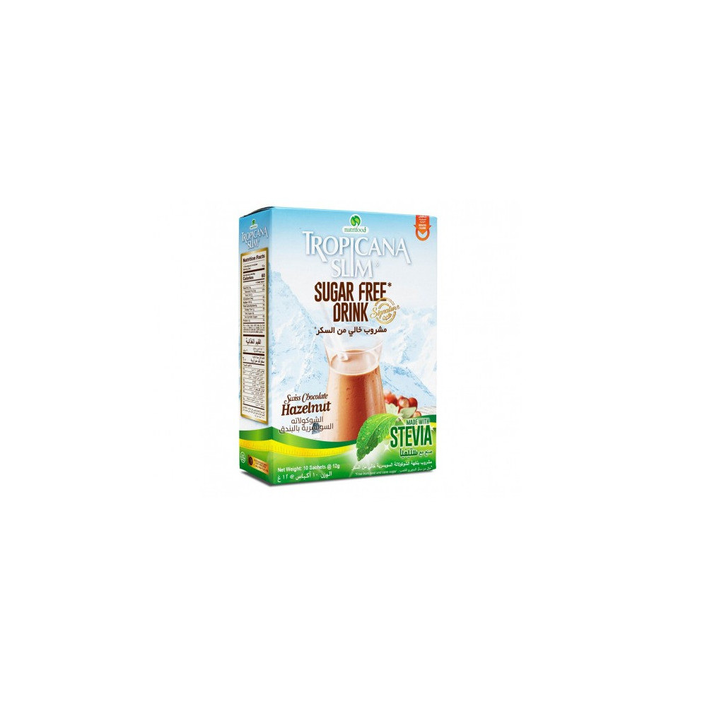Tropicana Slim Sugar Free Drink 10P Chocolate W/Stevia