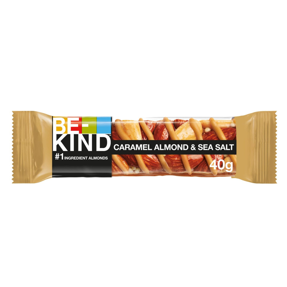 BEKIND caramel almond&sea salt nut bar 40g