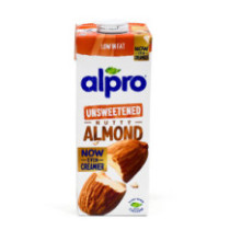 Alpro unsweetened almond drink 1l