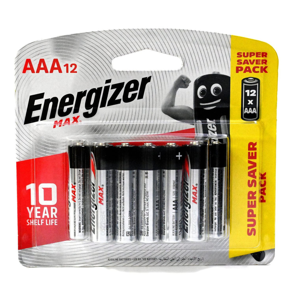 Energizer Batteries SMALL SIZE RED CARD 12 AA A