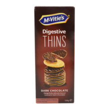 Mcvities Digestive Thins Dark Choco 150 g