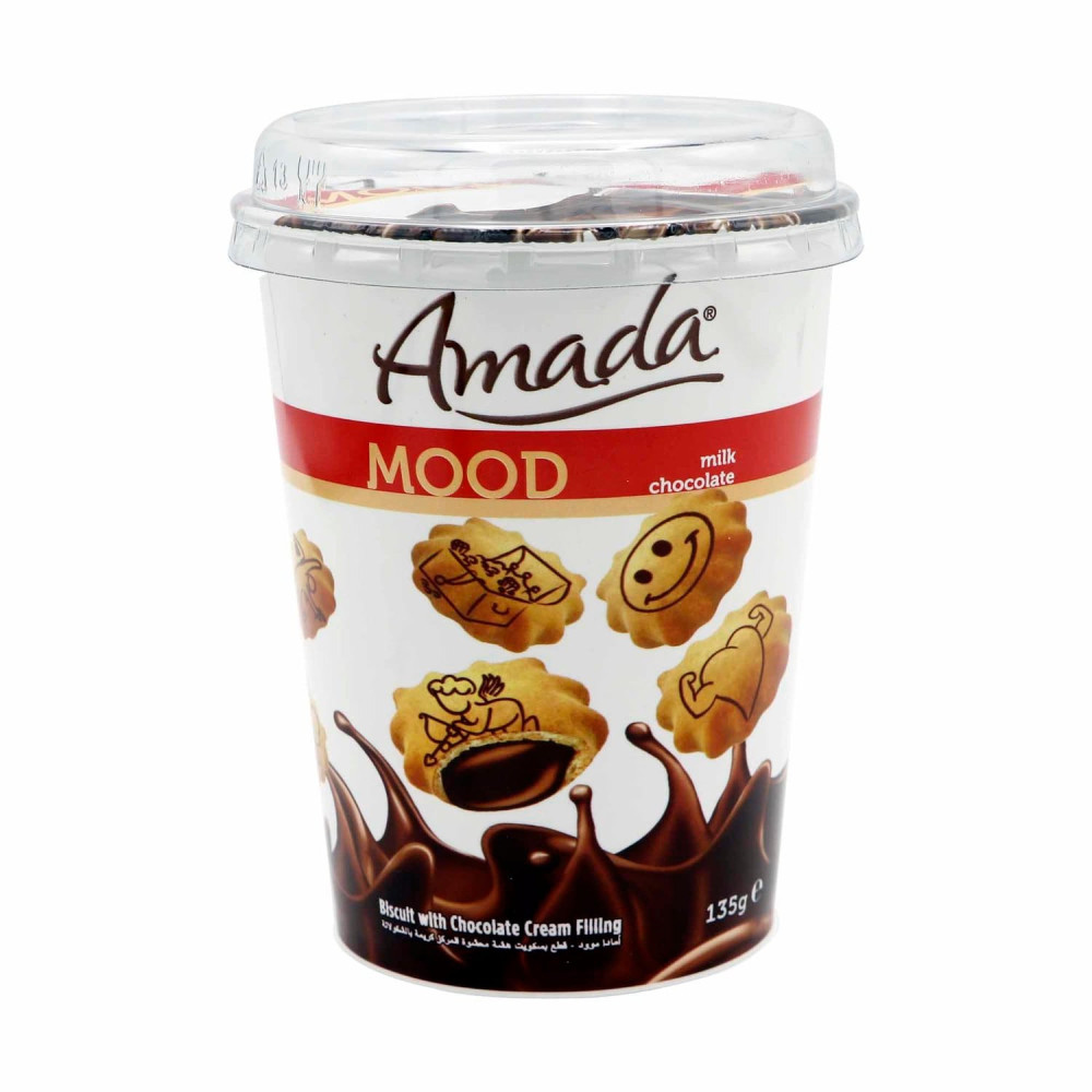 Amada Mood Biscuits with Chocolate Cream Filling 135g