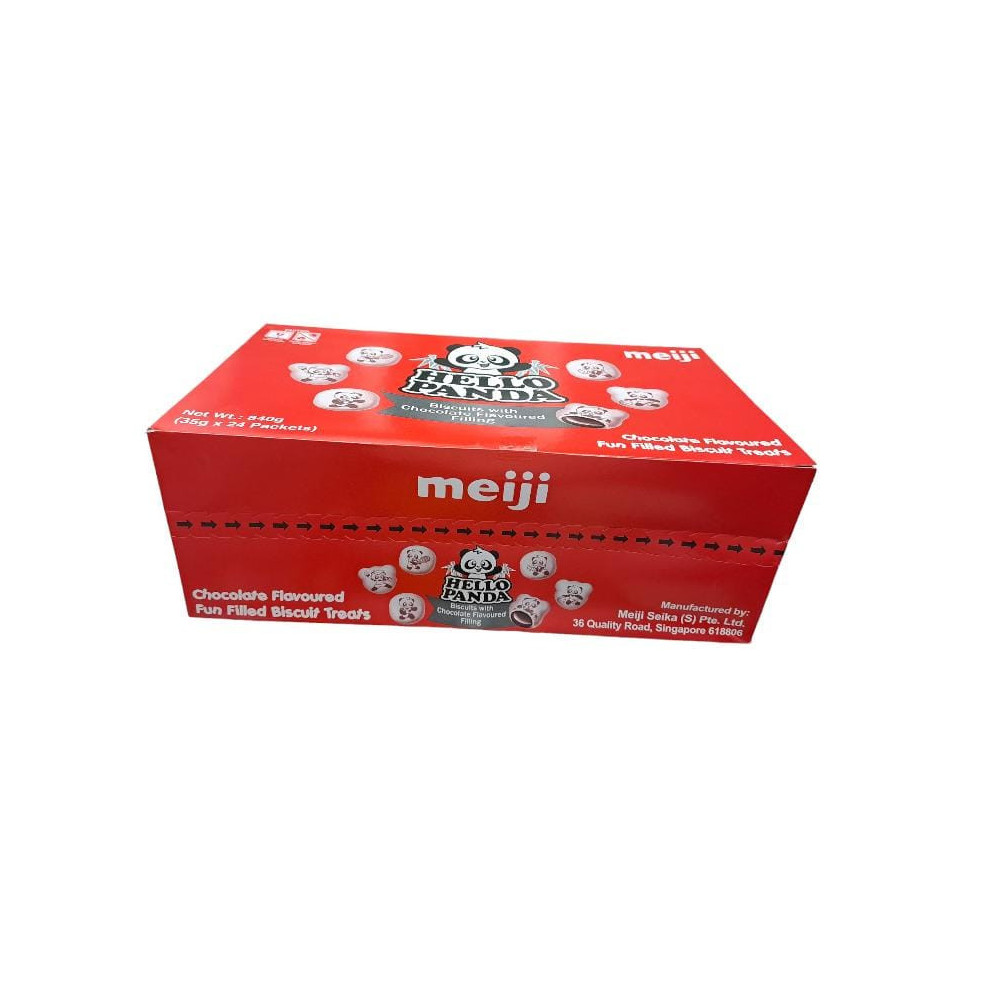 Meiji Hello Panda Biscuit With Chocolate Filling Pack 24pcs 35g