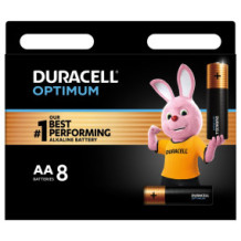 Duracell Optimum Batteries 8 AA Tablets