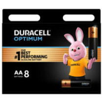 Duracell Optimum Batteries 8 AA Tablets
