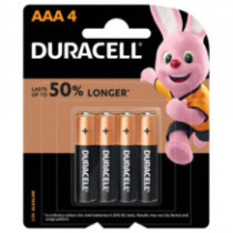 Duracell Cline 4 Tablets AAA Batteries
