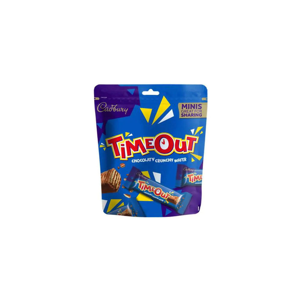 cadbury time out crunchy chocolatey wafers 247.2gm