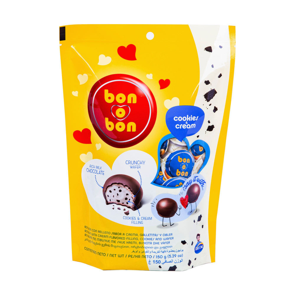 Arcor Bon O Bon Cookies N Cream 150 g