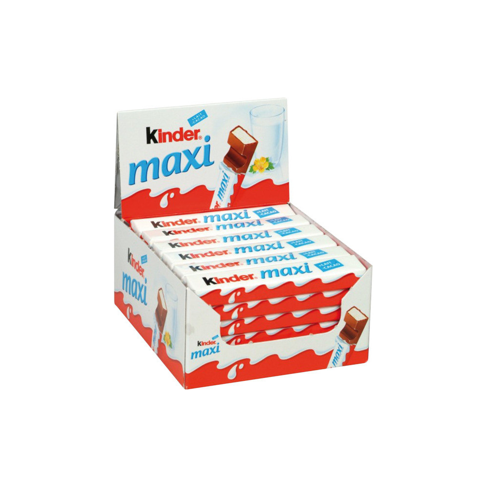 Kinder Maxi Chocolate 36 21gm packet