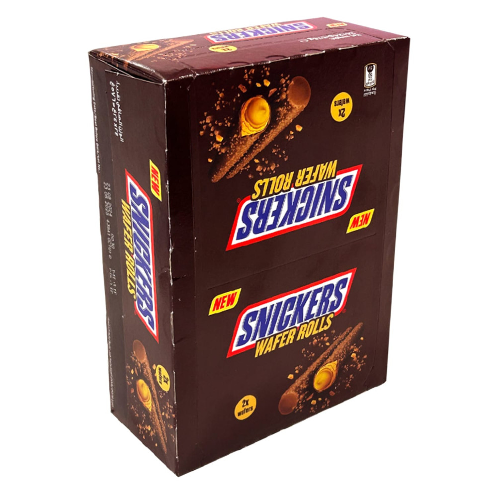Snickers Peanut Wafer Rolls 24Gx24