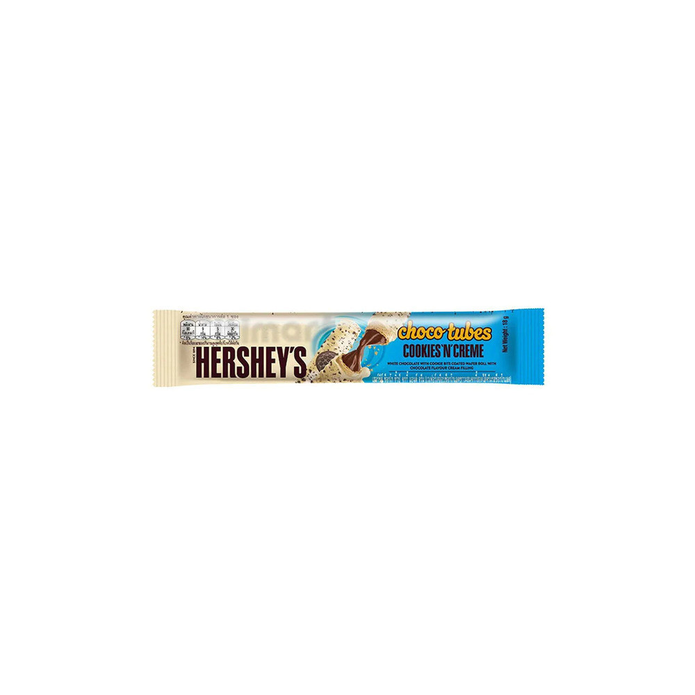 Hersheys Choco Tube Cookies N Crème Wafer 18Gm