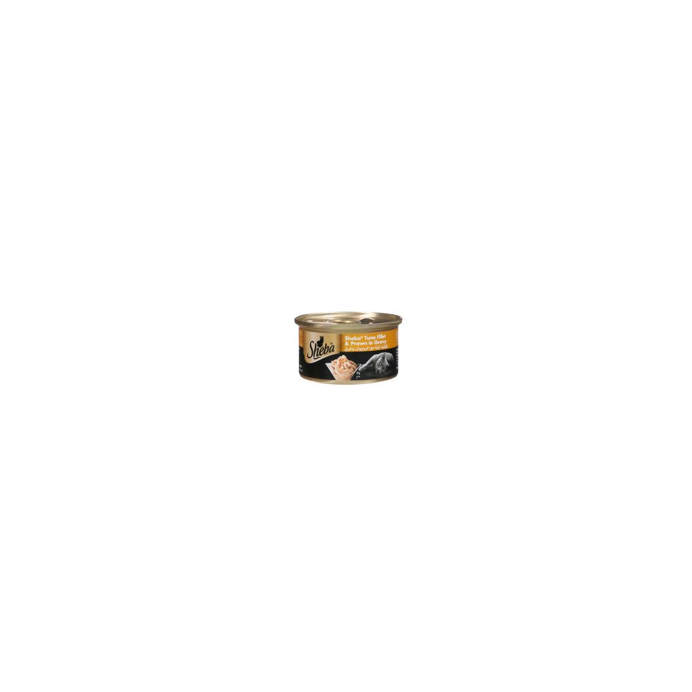 Sheba Soft Cat Food Tuna & White Fish in Gravy Box 85g