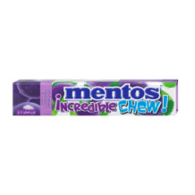 Mentos Incredible Chew Grape Flavor Chewable Candy 45g