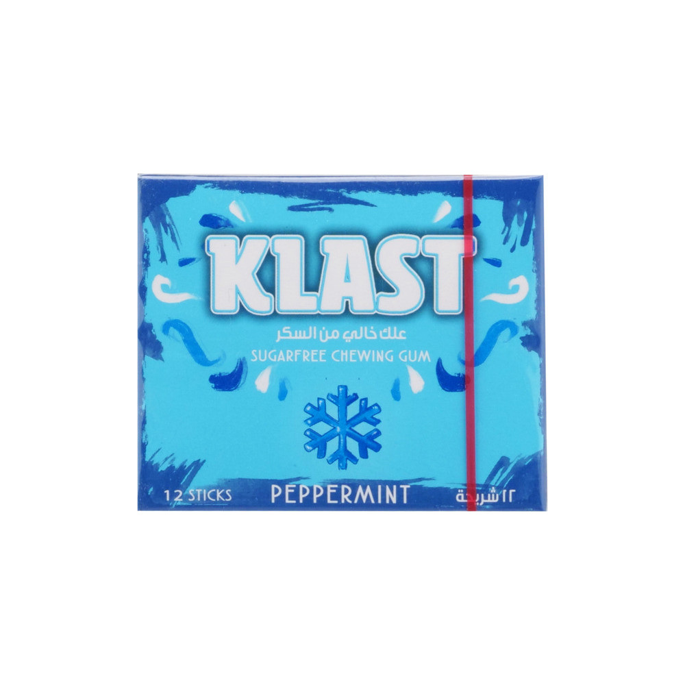 Klast Gum Peppermint S/F 12Pc