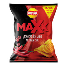 ليز ماكس رقائق بطاط فلفل حار مكسيكي160جم