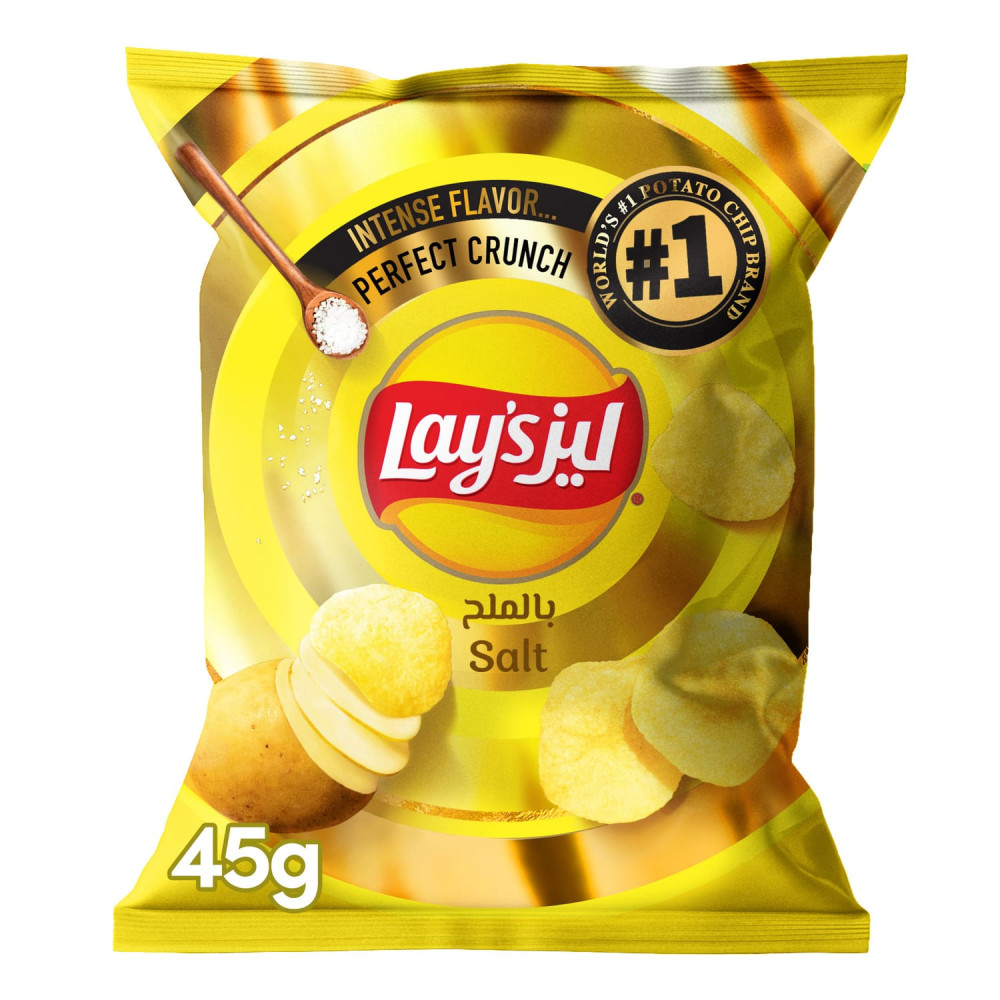 ليز شيبس بالملح 45جم