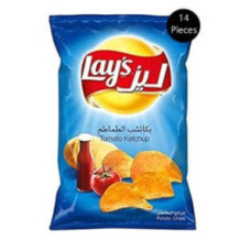 ليز شيبس بالكاتشب 25جم 14حبة
