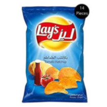 ليز شيبس بالكاتشب 25جم 14حبة
