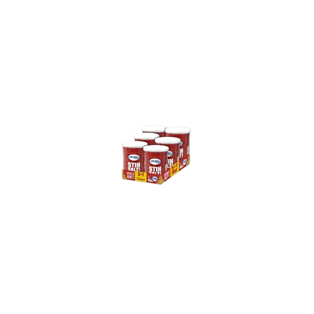 Mickey Potato Sticks Low Salt Vegetarian 45g 6pcs