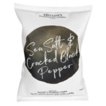 Hectors Sea Salt & Black Pepper Potato Chips 150g