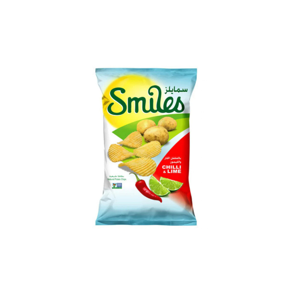 Smiles Chili & Lemon Potato Chips 200 g