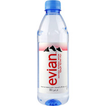 Evian Sparkling Carbonated Natural Mineral Water 500ml