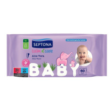 Septona wet wipes for children 60 pieces