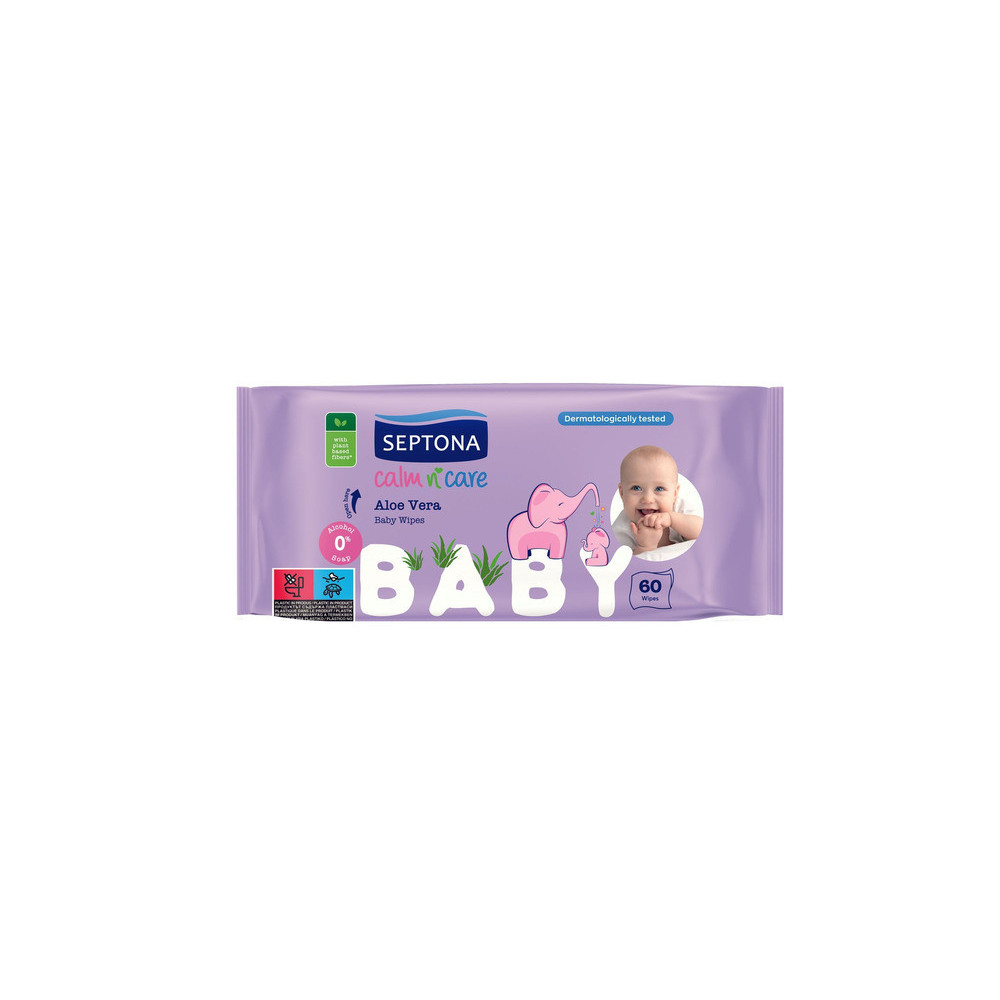 Septona wet wipes for children 60 pieces