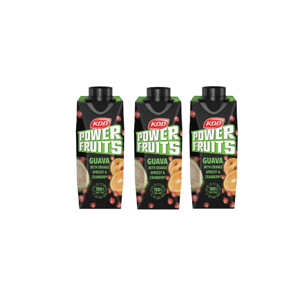 KDD, Apricot Orange Guava Juice 3 250 ml Superfruit