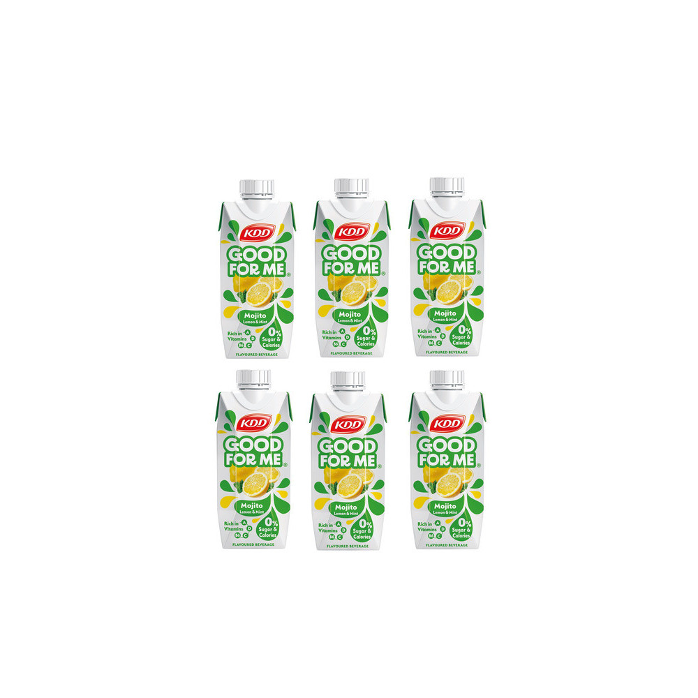 KDD, Lemon Mint Flavored Syrup, 6 250 ml Good For Me