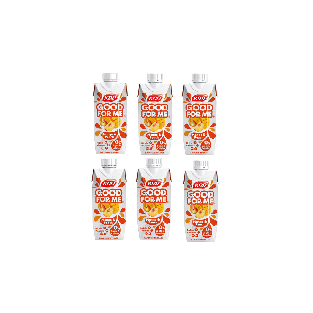 KDD, Mango & Peach Flavored Syrup 6 250 ml Good For Me