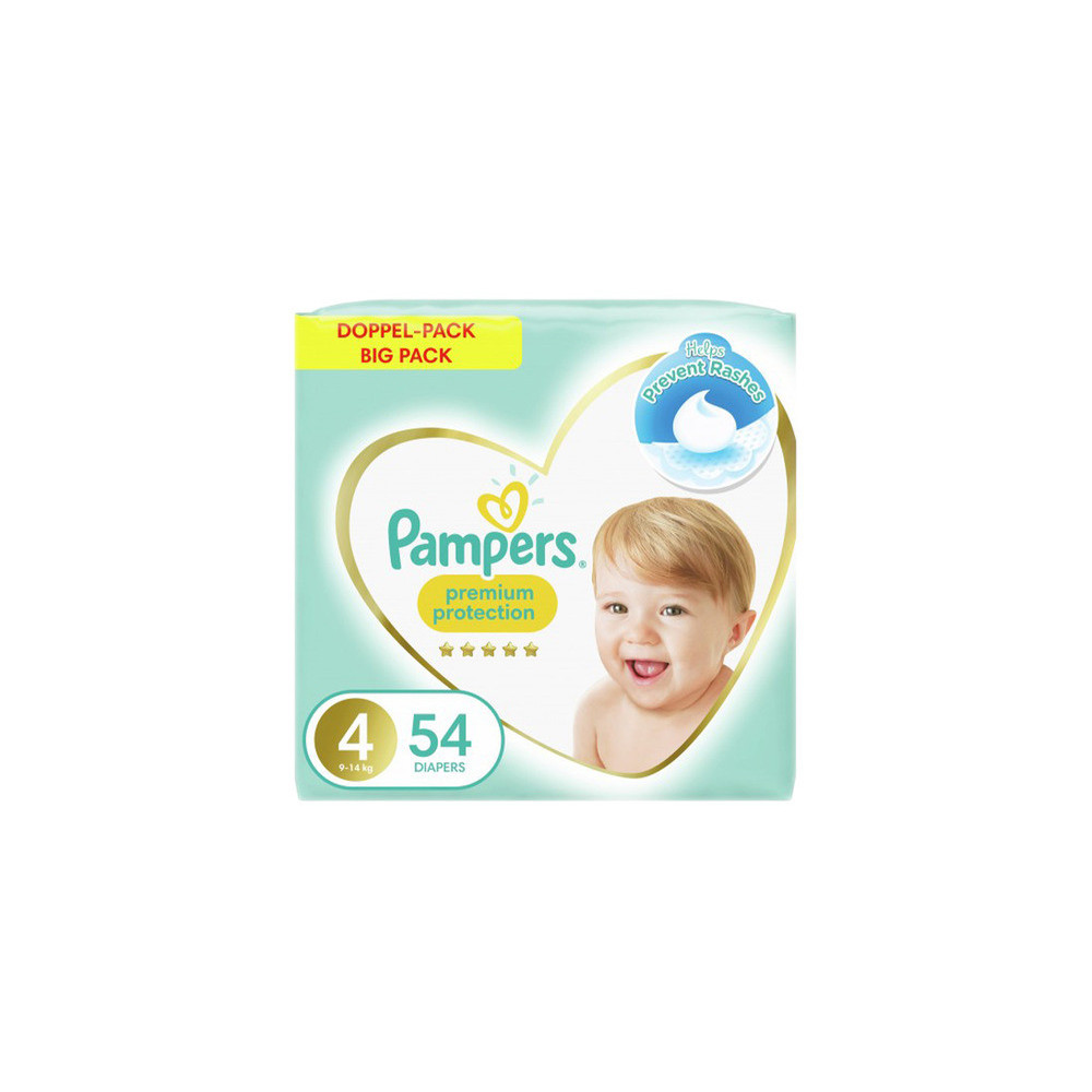 Pampers Premium Protection Size 4 (9-14kg) - 54 Diapers