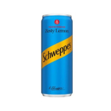 Schweppes Lemon Refreshing Cans 250 ml