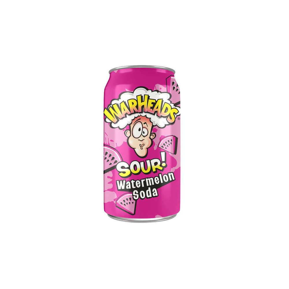 Warheads Sour Soda With Watermelon 355m