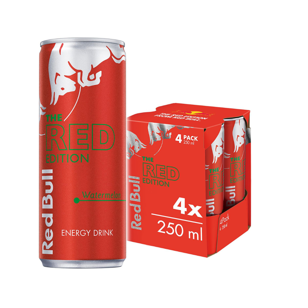 Red Bull Watermelon Energy Drink 250 Ml 4 Pieces