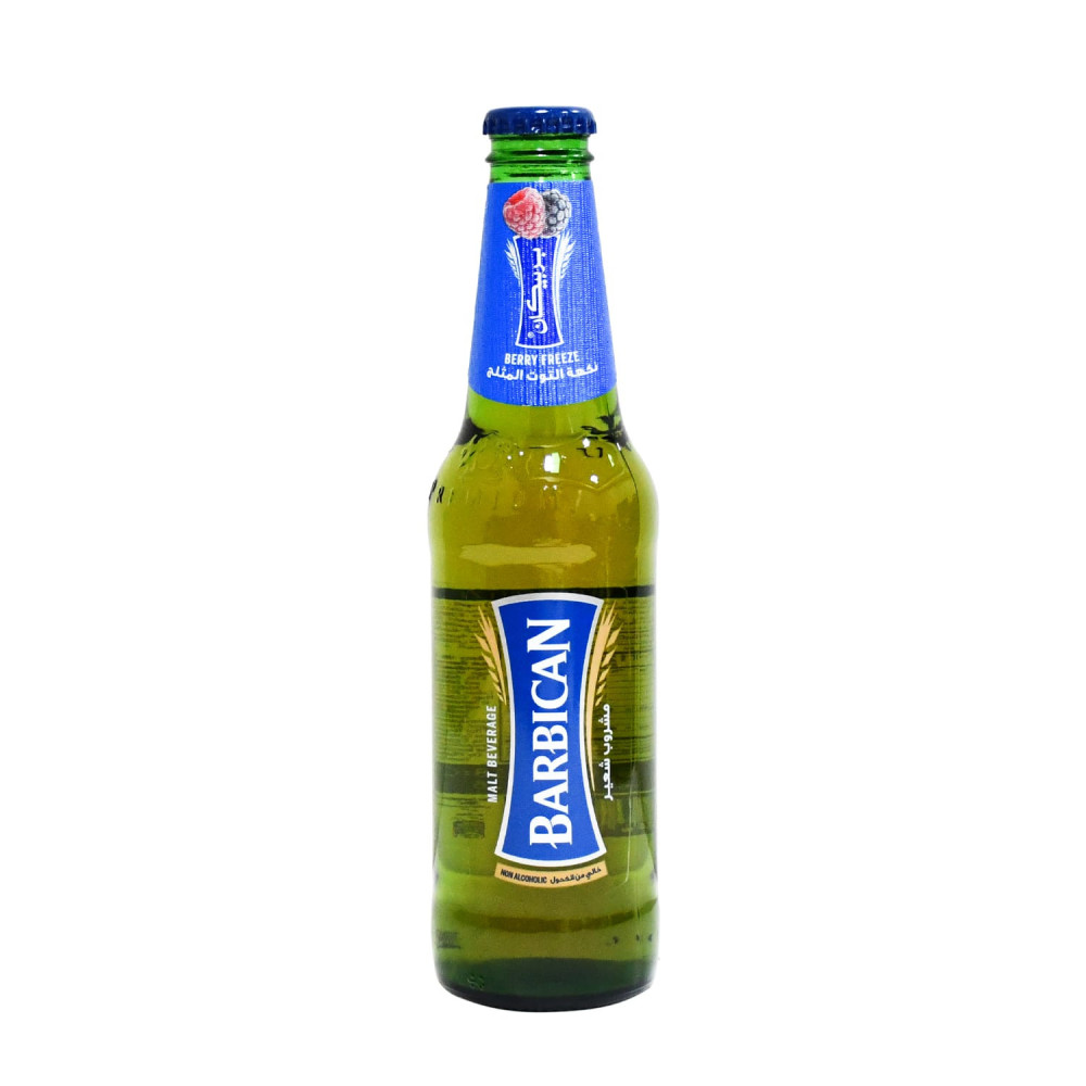 Barbican Soft Malt Drink Iced Berry 330ml Glass