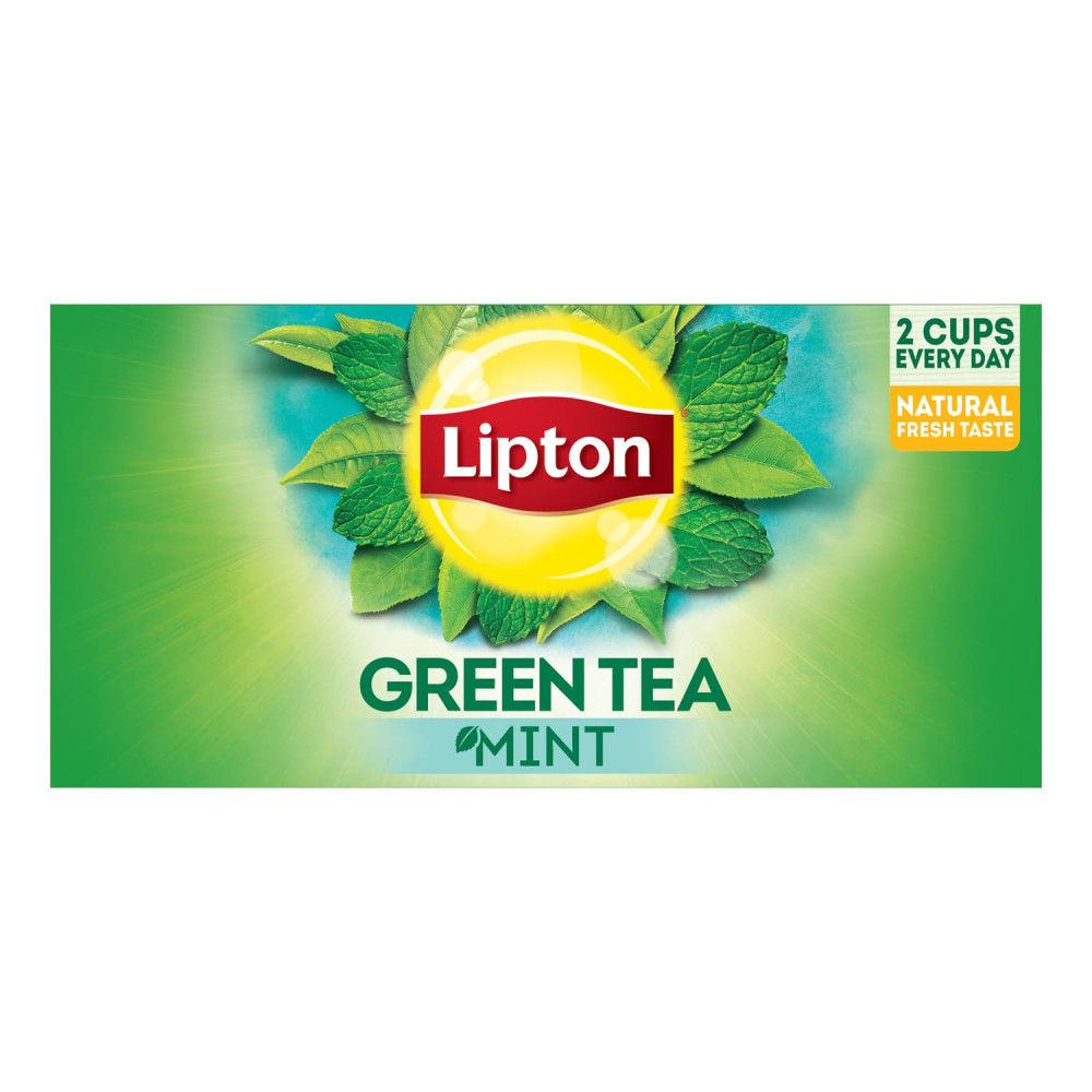Lipton Green Tea Mint 25 Envelope Tea Bags